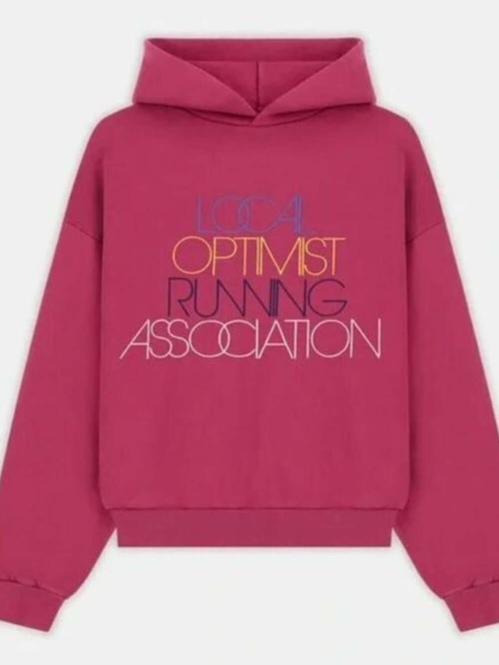 Madhappy LORA Local Optimist Running Association Hoodie - Peony - Size Small
